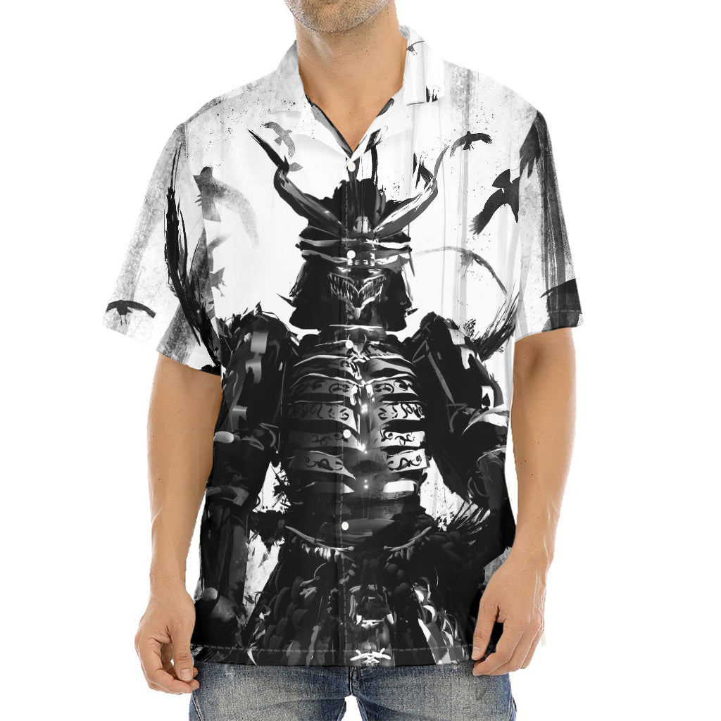 Demon Samurai Print Aloha Shirt