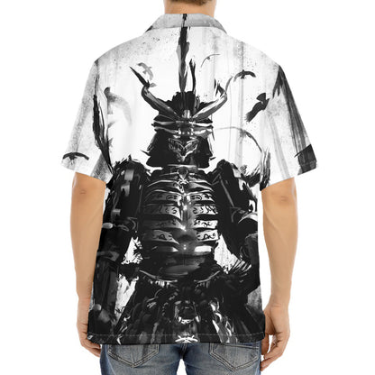 Demon Samurai Print Aloha Shirt