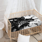 Demon Samurai Print Baby Crib Sheet