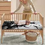 Demon Samurai Print Baby Crib Sheet
