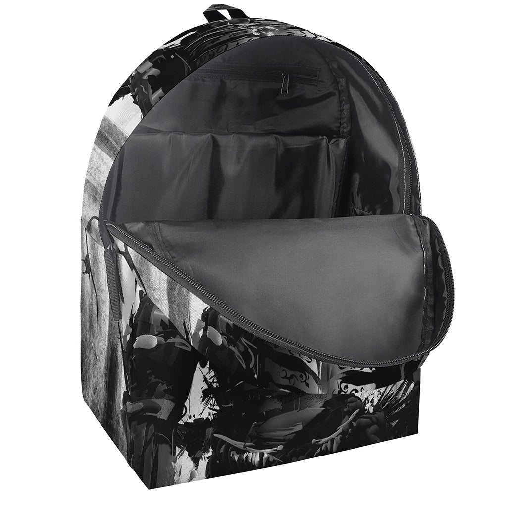 Demon Samurai Print Backpack