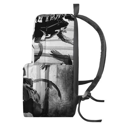 Demon Samurai Print Backpack