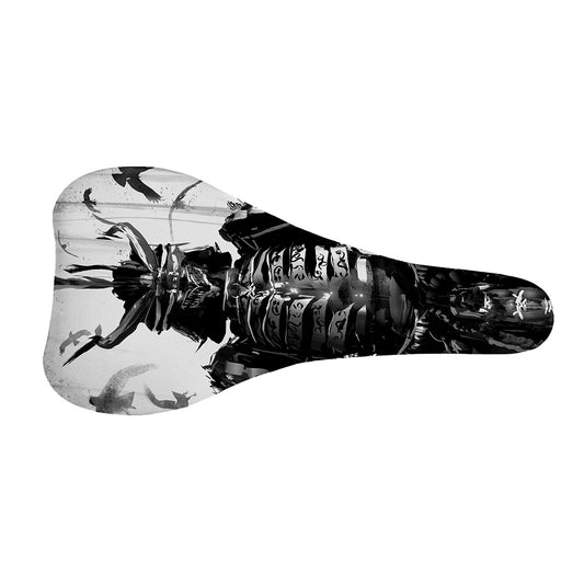 Demon Samurai Print Bicycle Seat Cover