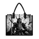 Demon Samurai Print Canvas Tote Bag