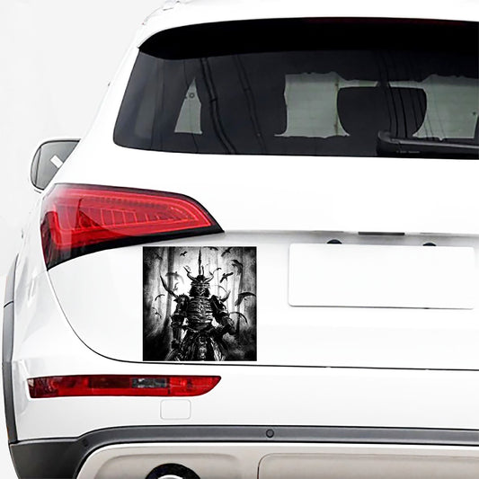 Demon Samurai Print Car Sticker