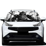 Demon Samurai Print Car Windshield Snow Cover