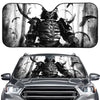 Demon Samurai Print Car Windshield Sun Shade