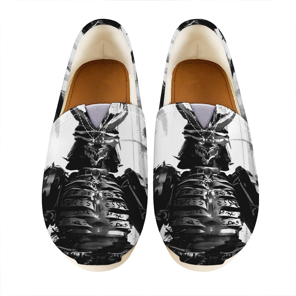 Demon Samurai Print Casual Shoes