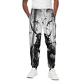 Demon Samurai Print Cotton Sweatpants