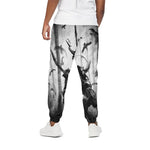 Demon Samurai Print Cotton Pants