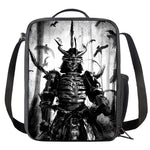 Demon Samurai Print Crossbody Lunch Bag