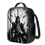 Demon Samurai Print Crossbody Lunch Bag