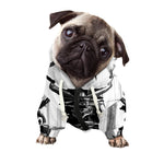 Demon Samurai Print Dog Zip Up Hoodie