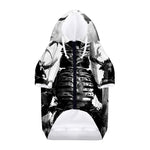 Demon Samurai Print Dog Zip Up Hoodie
