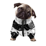 Demon Samurai Print Dog Zip Up Jacket