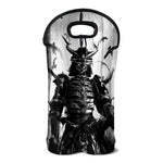 Demon Samurai Print Double Neoprene Wine Tote