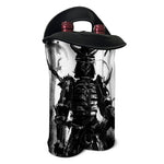 Demon Samurai Print Double Neoprene Wine Tote