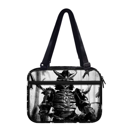 Demon Samurai Print Double Strap Bible Bag