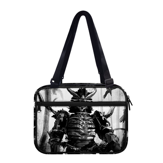 Demon Samurai Print Double Strap Bible Bag