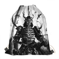 Demon Samurai Print Drawstring Bag