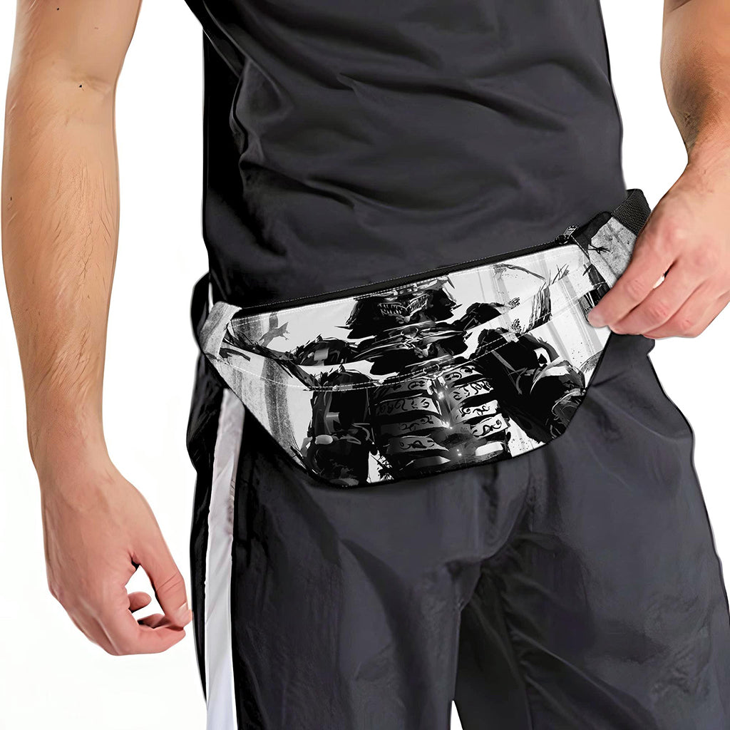 Demon Samurai Print Fanny Pack