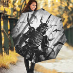 Demon Samurai Print Foldable Umbrella