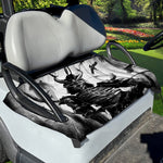 Demon Samurai Print Golf Cart Seat Cover