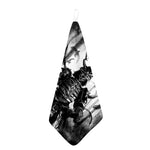 Demon Samurai Print Hand Towel