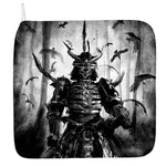 Demon Samurai Print Hand Towel