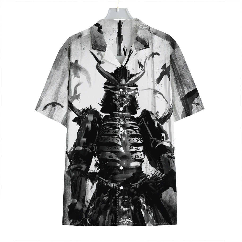 Demon Samurai Print Hawaiian Shirt