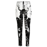 Demon Samurai Print High-Waisted Pocket Leggings