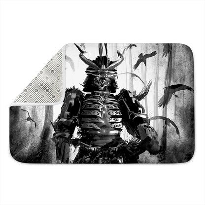 Demon Samurai Print Indoor Door Mat