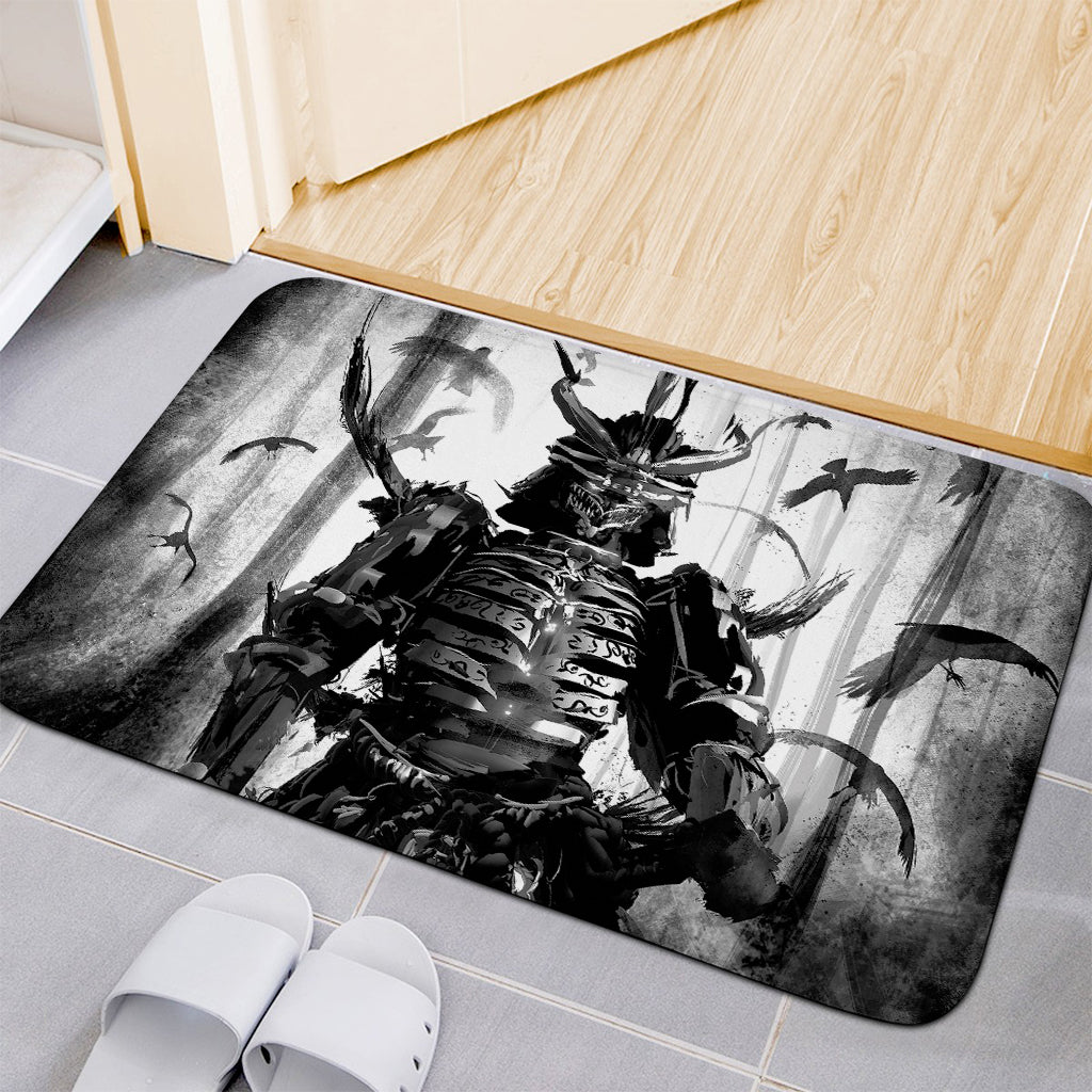 Demon Samurai Print Indoor Door Mat
