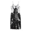 Demon Samurai Print Jersey Midi Cami Dress