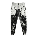 Demon Samurai Print Jogger Pants