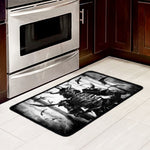 Demon Samurai Print Kitchen Mat