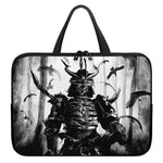 Demon Samurai Print Laptop Sleeve With Handle