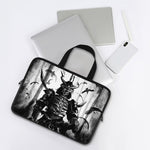Demon Samurai Print Laptop Sleeve With Handle
