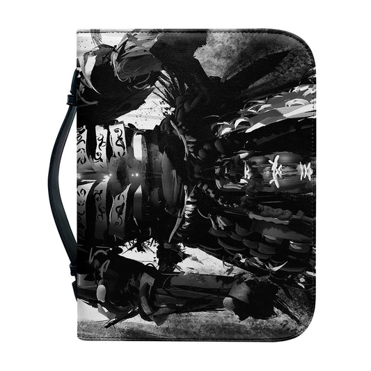 Demon Samurai Print Leather Bible Cover