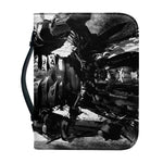 Demon Samurai Print Leather Bible Cover