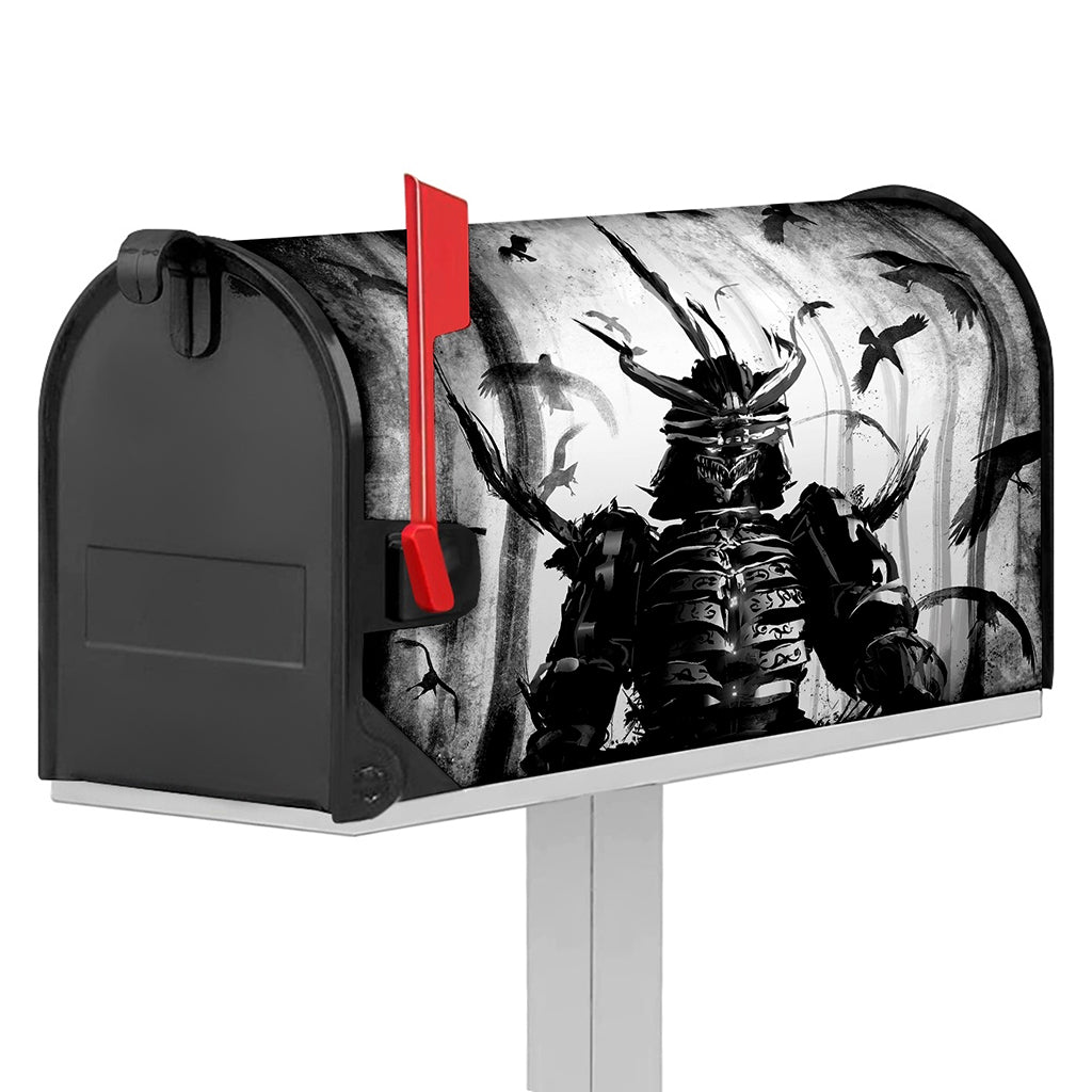 Demon Samurai Print Mailbox Cover