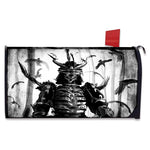 Demon Samurai Print Mailbox Cover