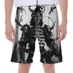 Demon Samurai Print Men's Beach Shorts