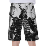 Demon Samurai Print Men's Beach Shorts