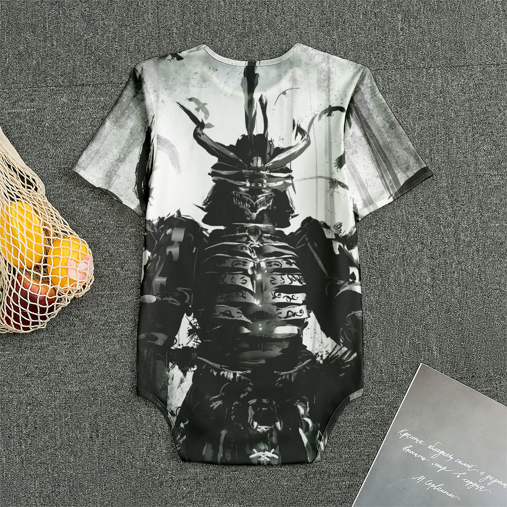 Demon Samurai Print Men's Bodysuit