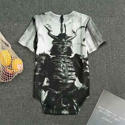 Demon Samurai Print Men's Bodysuit