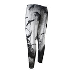 Demon Samurai Print Men's Compression Pants