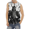 Demon Samurai Print Men's Fitness Tank Top