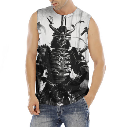 Demon Samurai Print Men's Fitness Tank Top