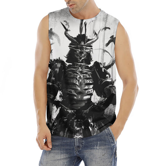 Demon Samurai Print Men's Fitness Tank Top